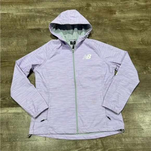 New balance women’s lavender all weather hooded jacket size large - Picture 2 of 8